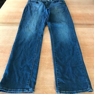 Levi's Strauss Signature Straight Jeans Women W30 10M Blue High Rise Dark Wash